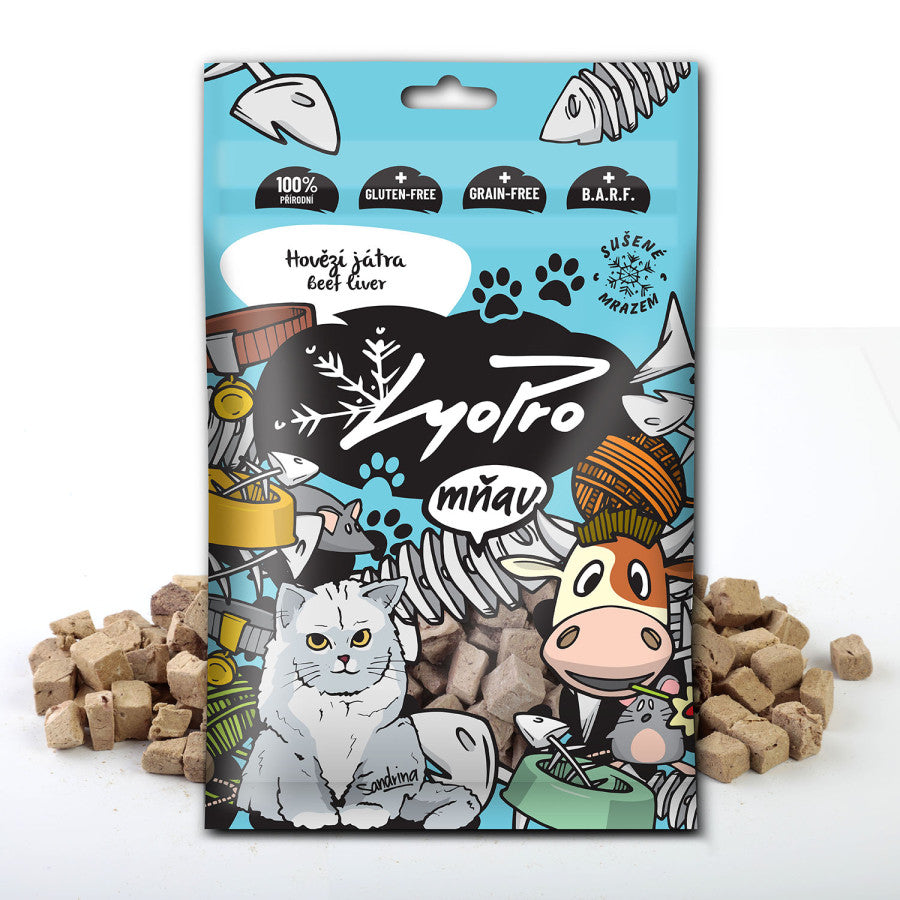 Lyopro Cat poch. mrazem sušené Hovězí játra 50g