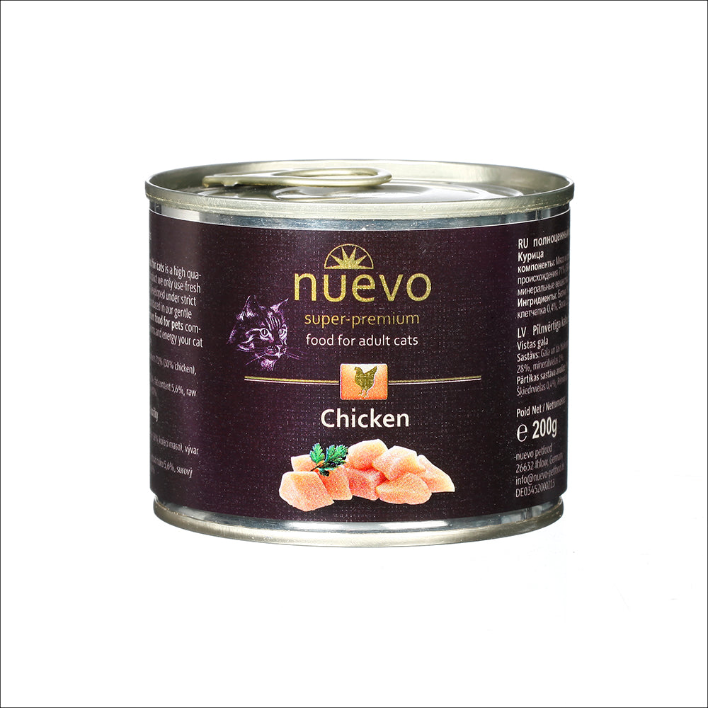 Nuevo kočka adult Kuře konz. 200g