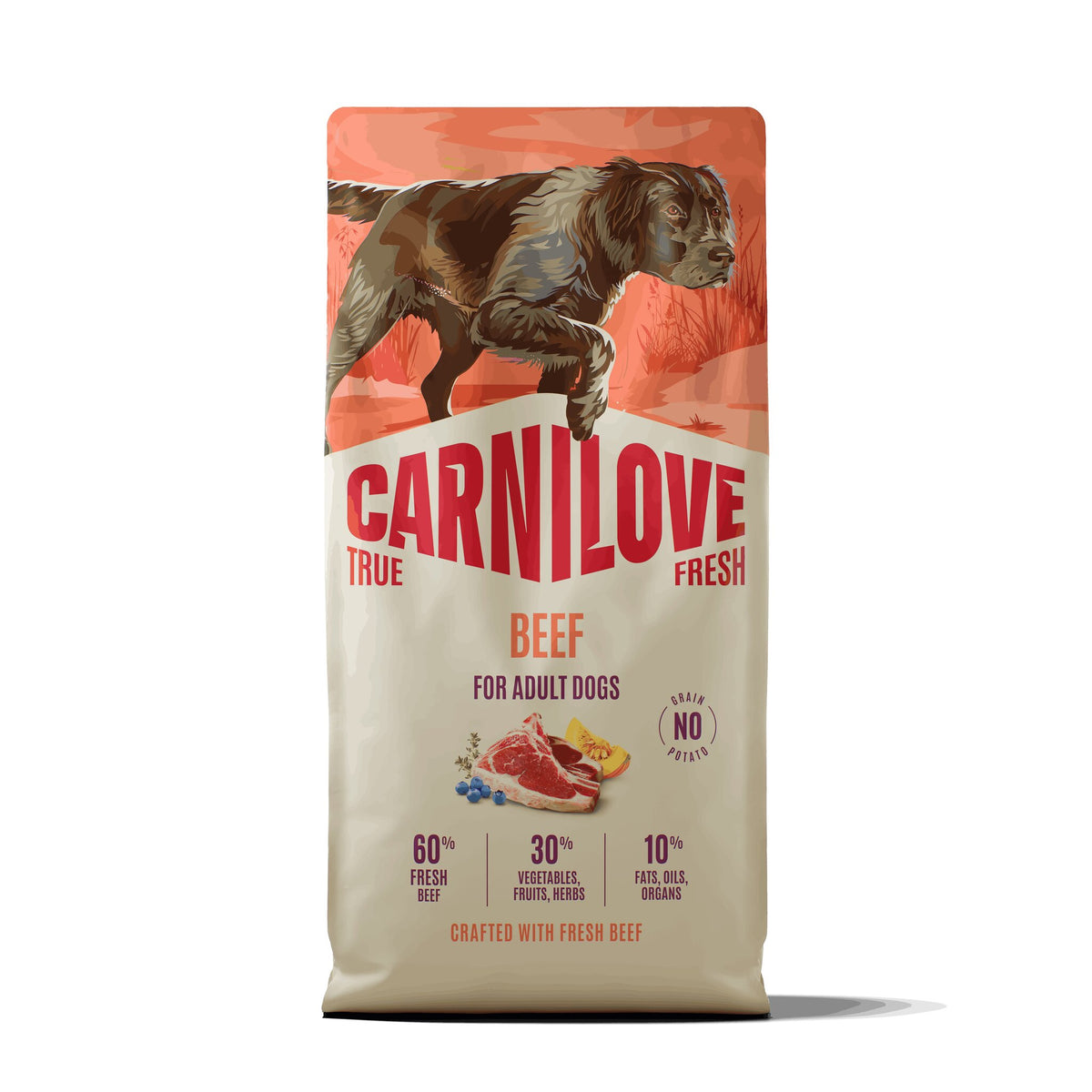 Carnilove Dog True Fresh Dry Beef Adult All Breeds 12 kg