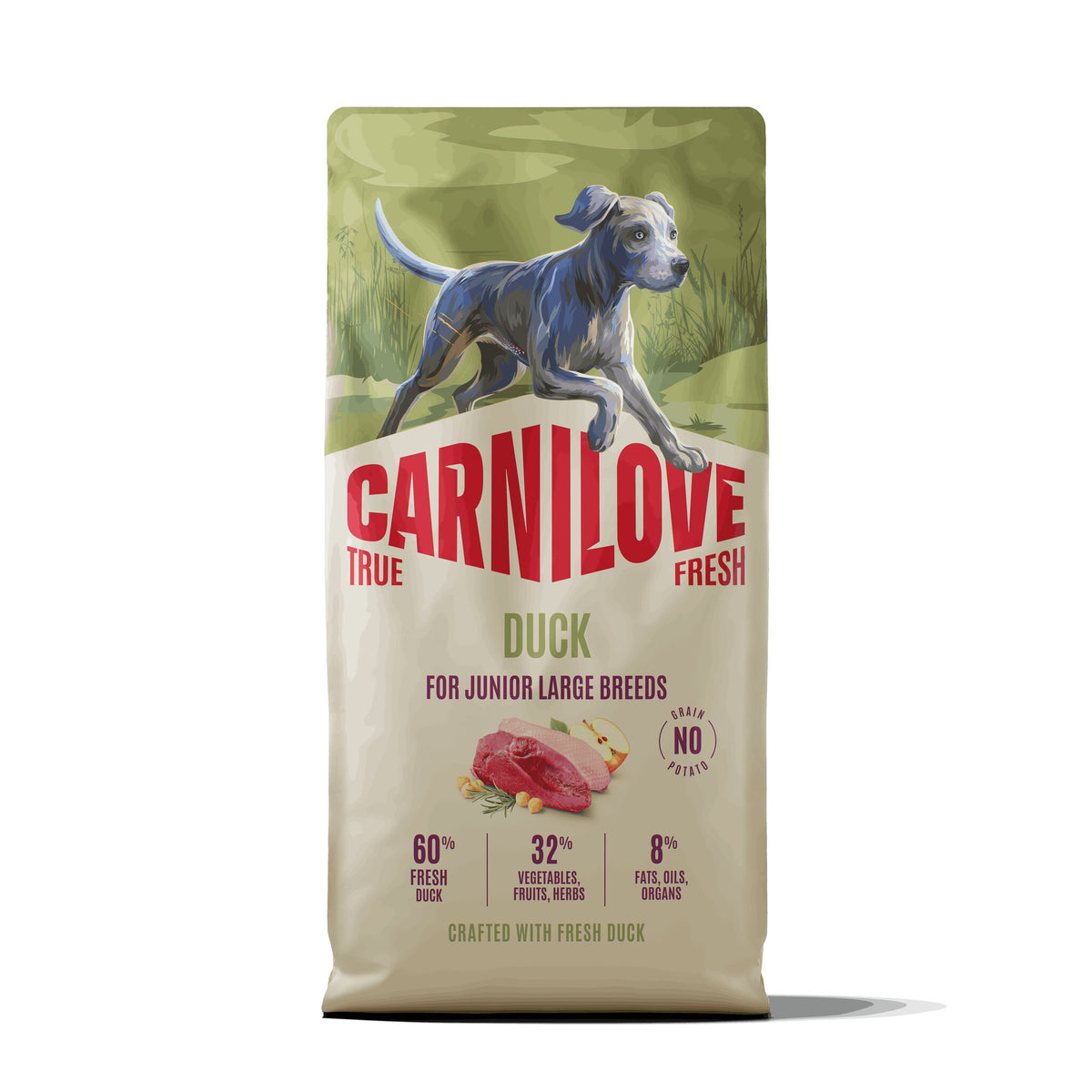 Carnilove Dog True Fresh Dry Duck Junior Large Breed 12 kg