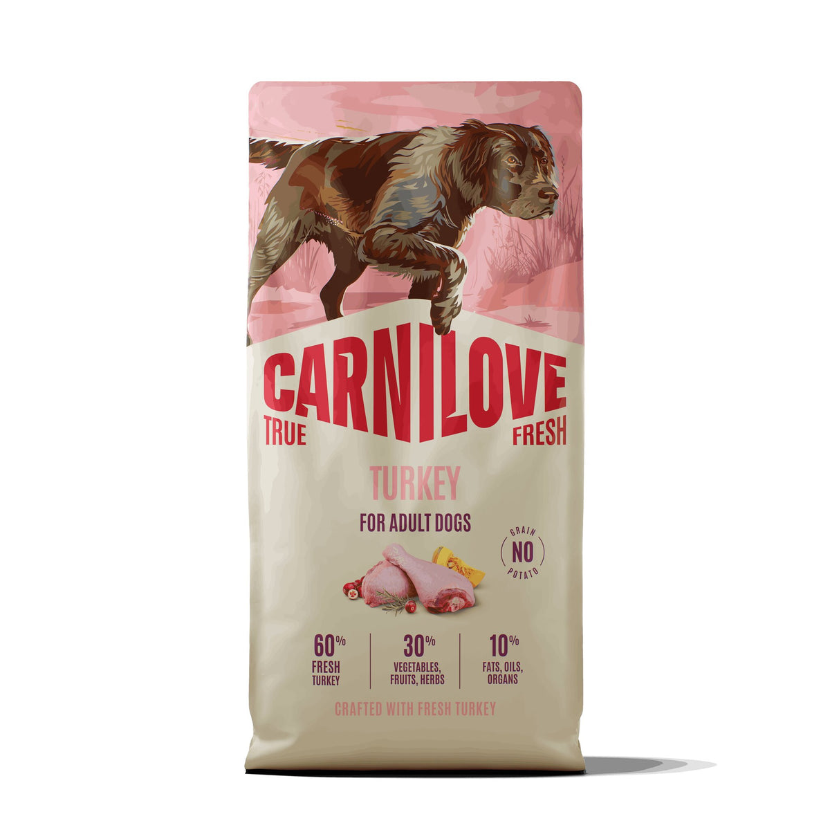 Carnilove Dog True Fresh Dry Turkey Adult All Breeds 12 kg