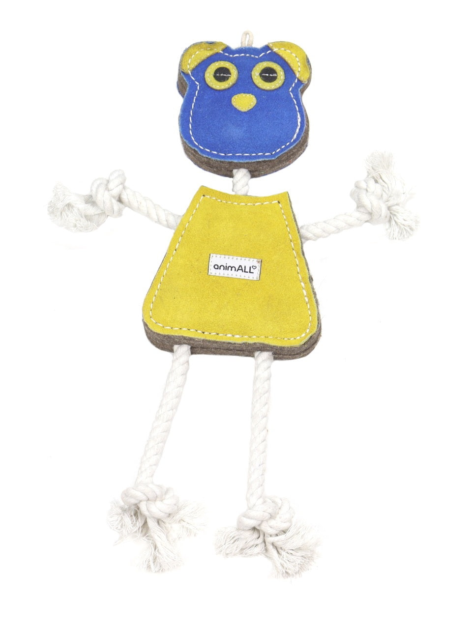 Hračka pes animALL Medvěd velký kůže, barevný 35x22cm