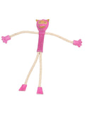 Hračka pes animALL Opice kůže s provazy, barevná 48cm