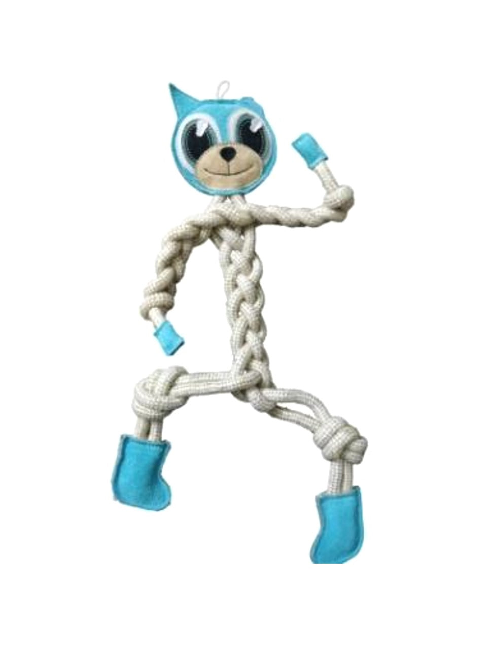 Hračka pes animALL Cat kůže+lano Mr.Roper 47cm