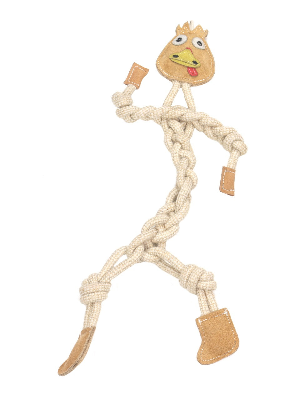 Hračka pes animALL Krůta kůže+lano Mr.Roper 47cm