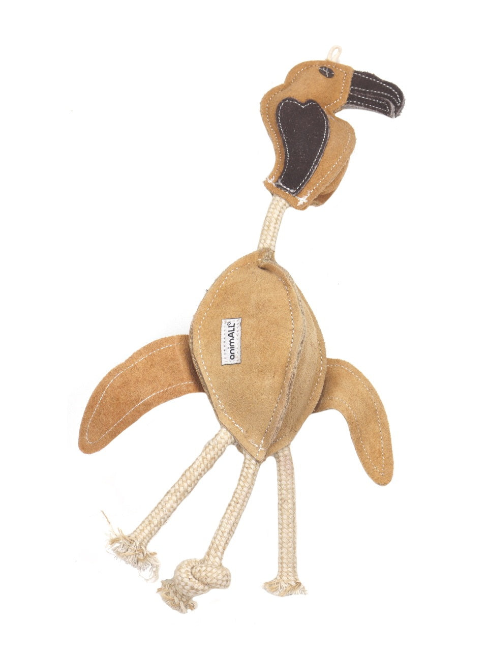 Hračka pes animALL Sup s provazy kůže, natural 49cm