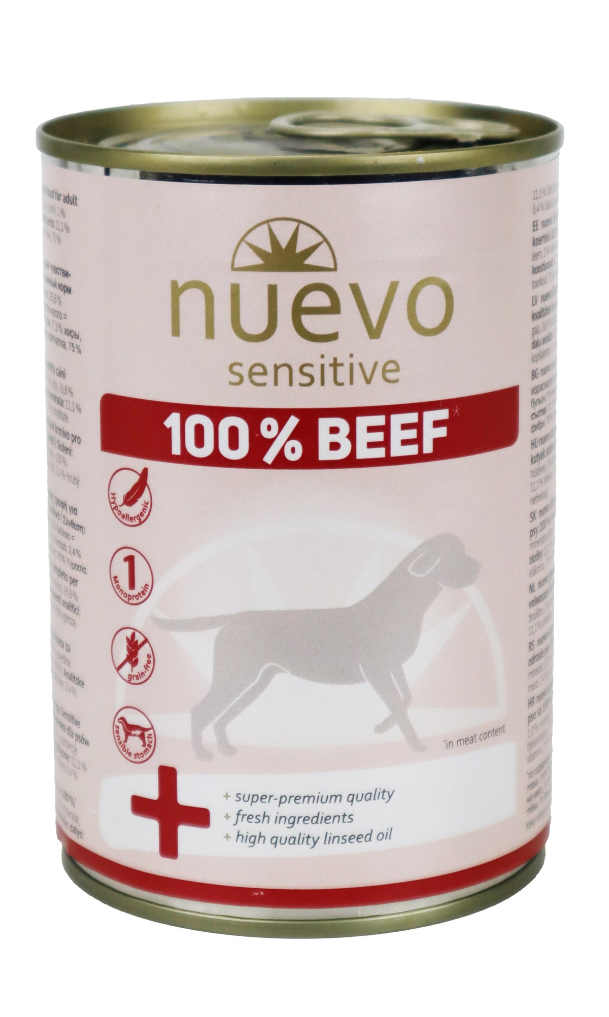 Nuevo pes Sensitive Hovězí Monoprotein konz. 400g