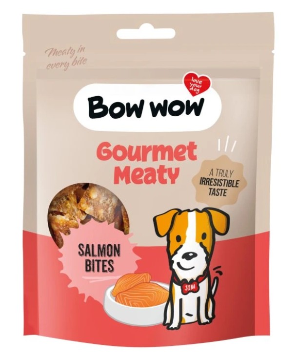 Bow wow poch. Lososová masíčka 60g